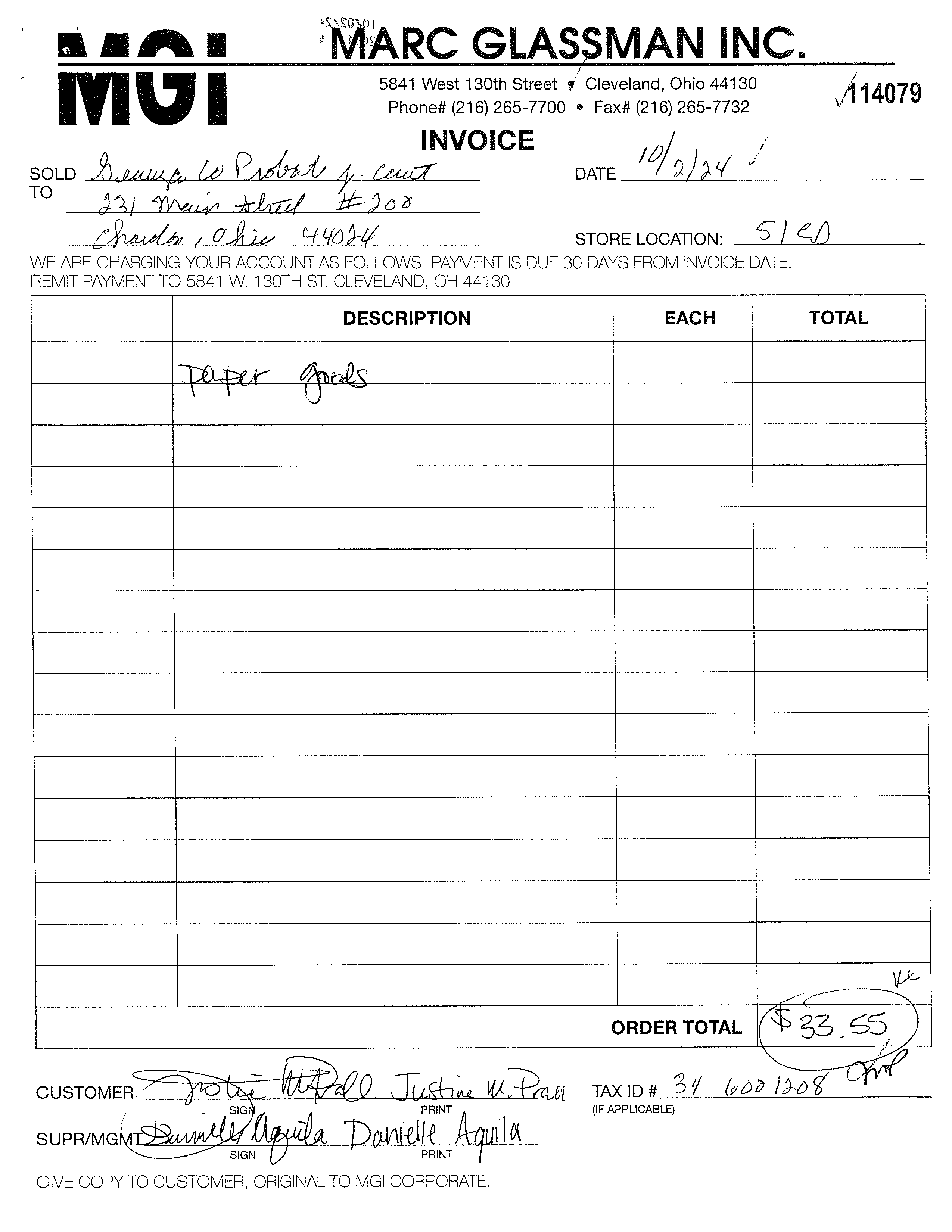 Invoice
