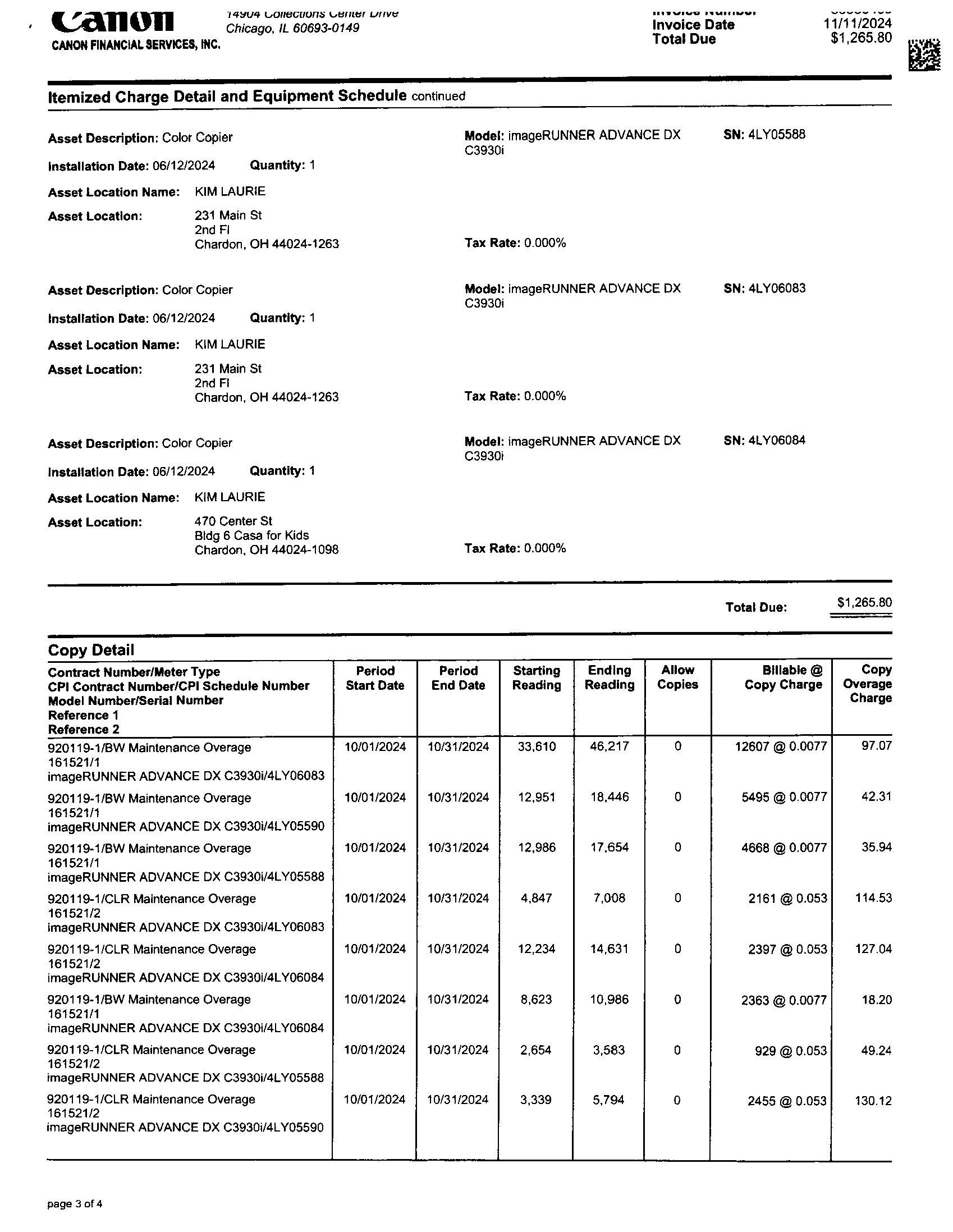 Invoice Page 3
