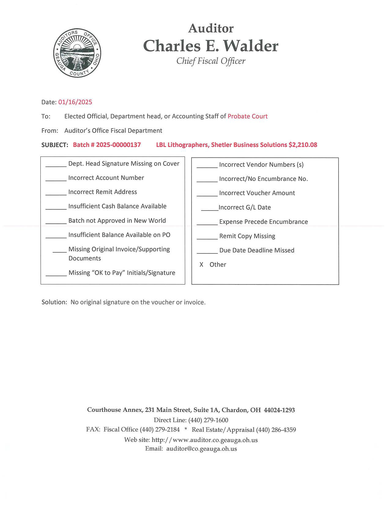 Return Voucher Form