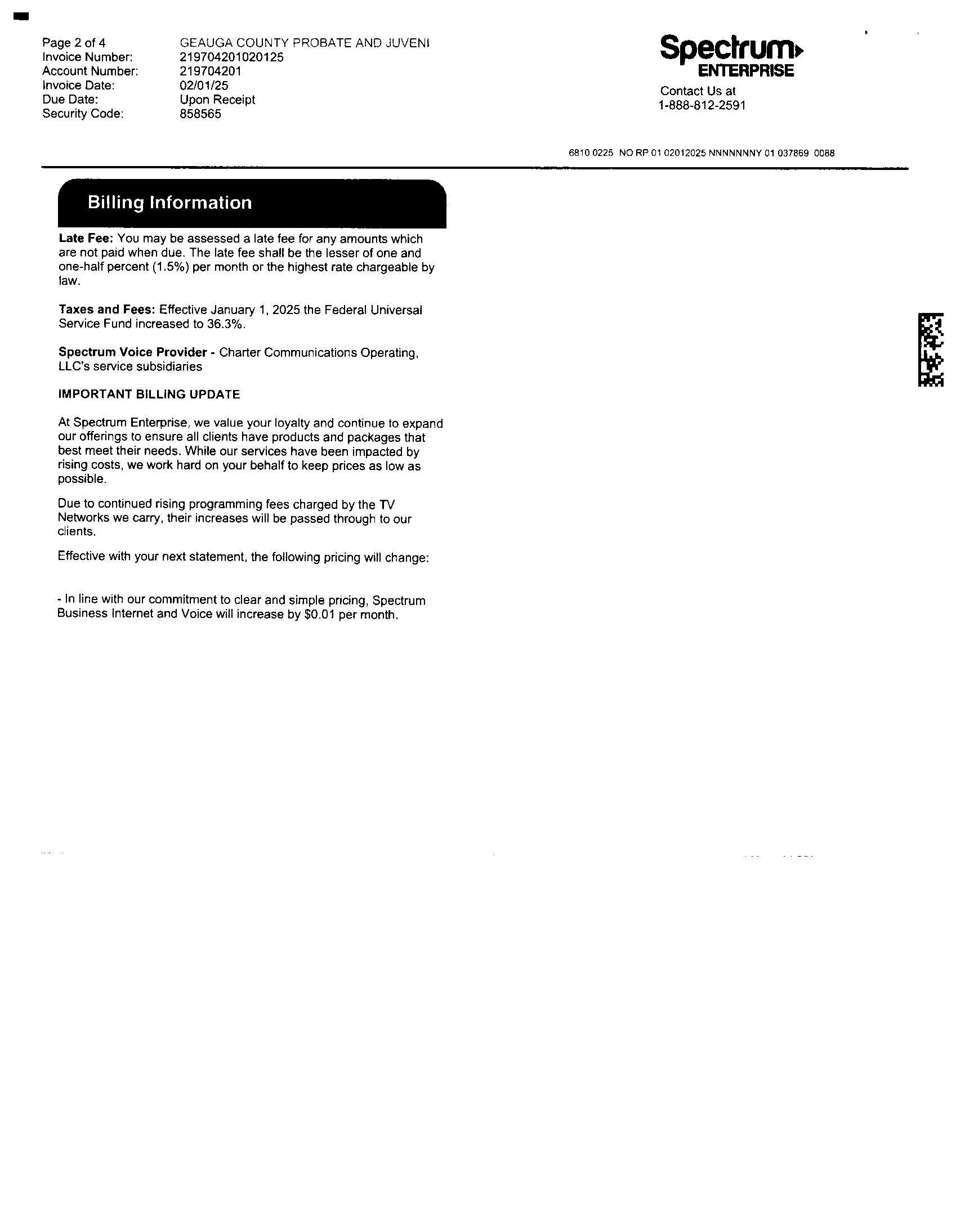 Invoice Page 2