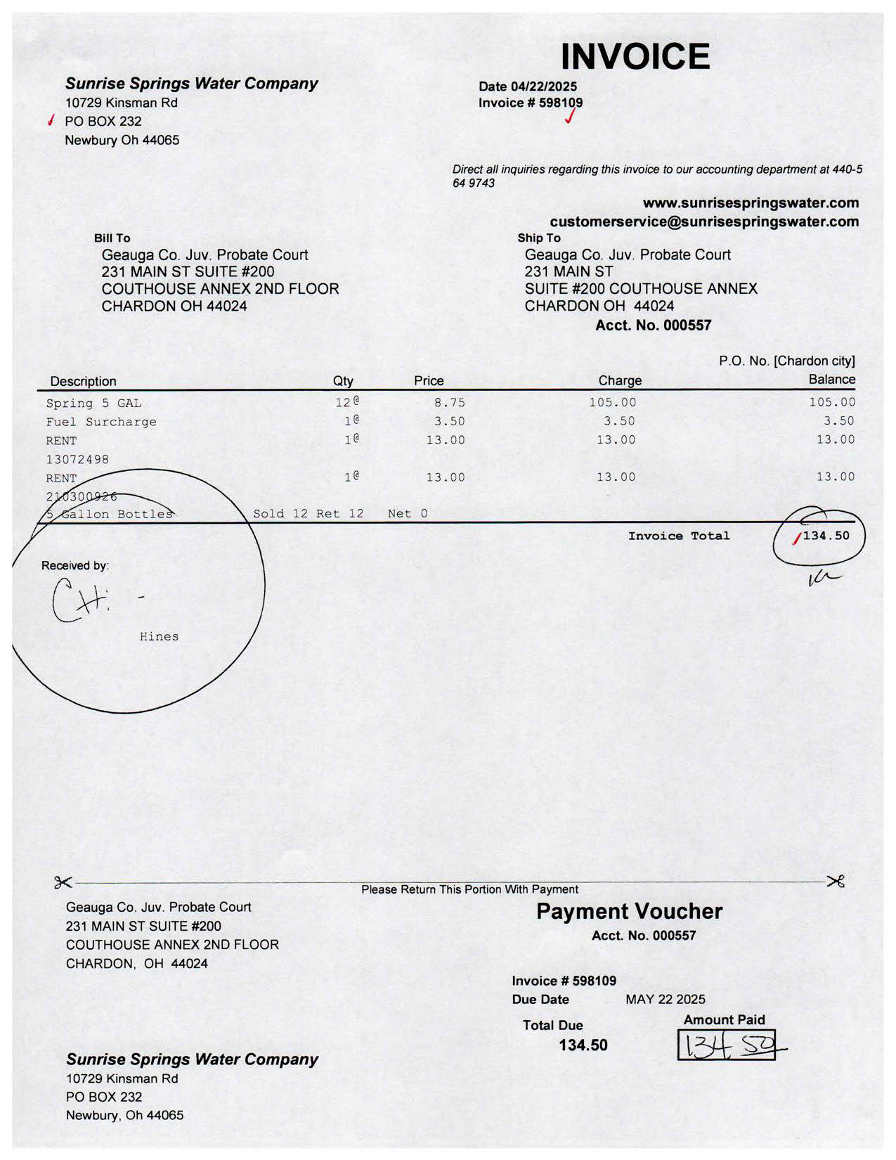 Payment Invoice