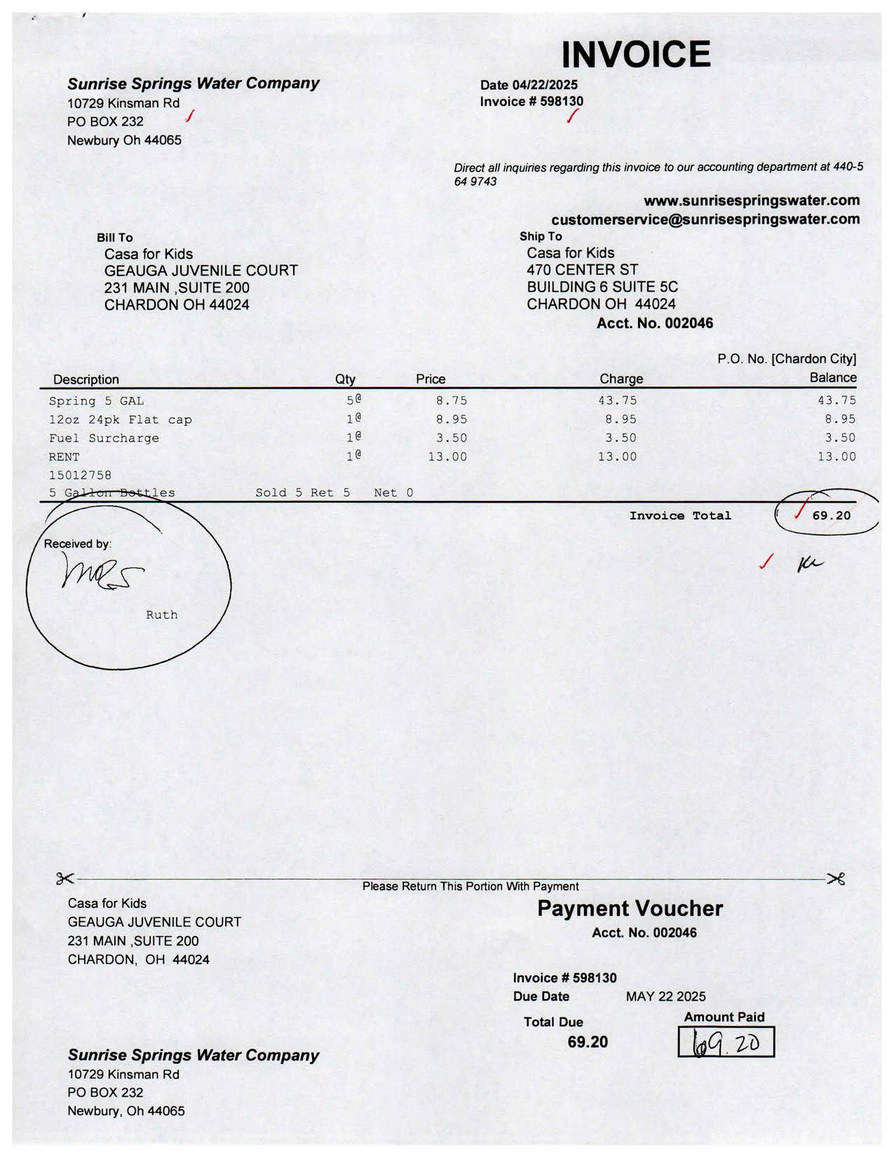Payment Invoice