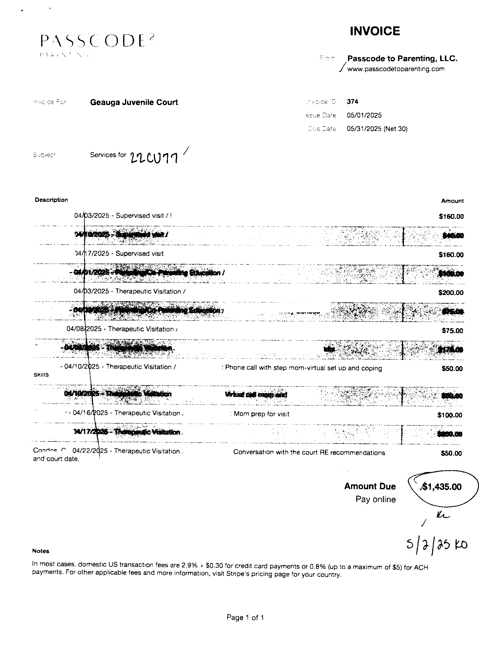 Invoice