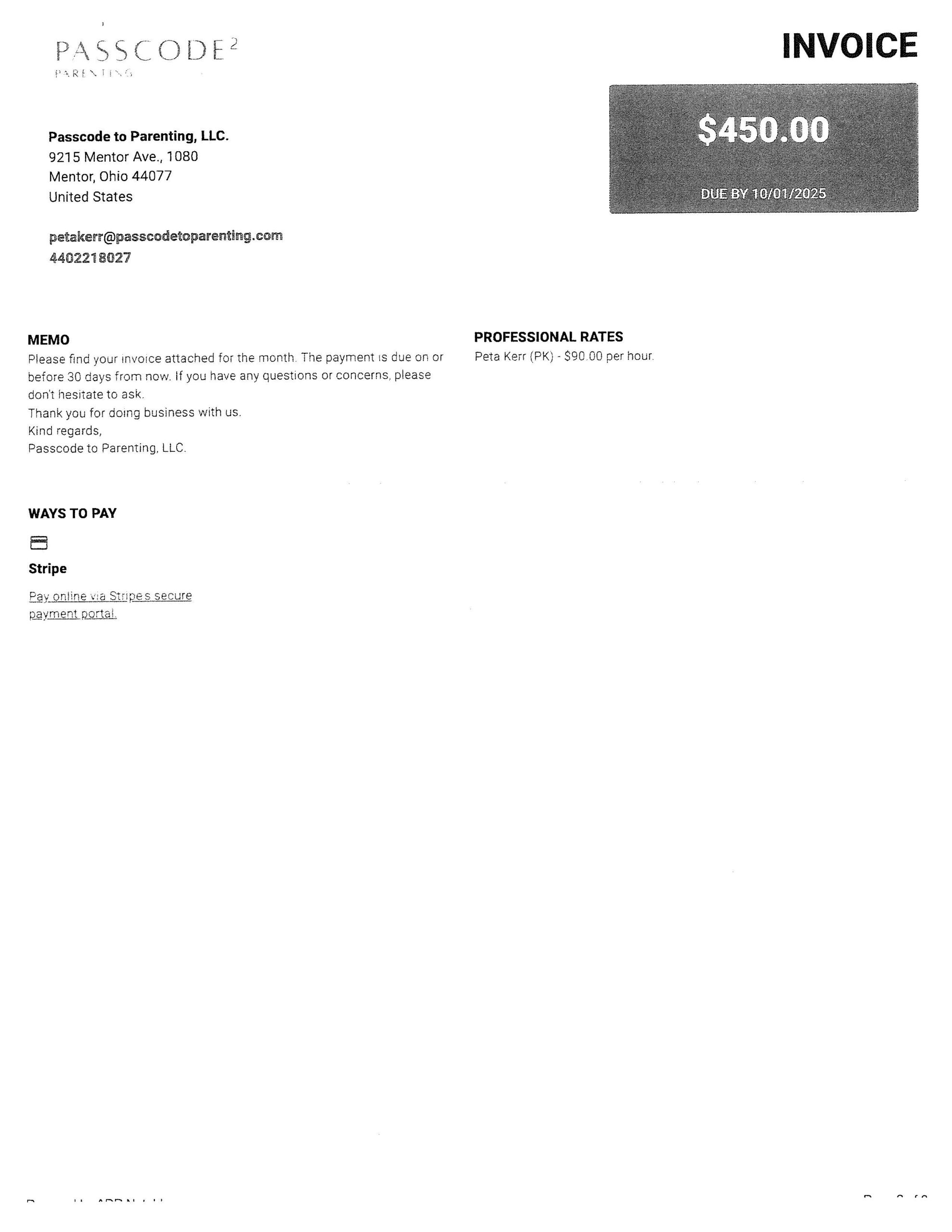 Invoice