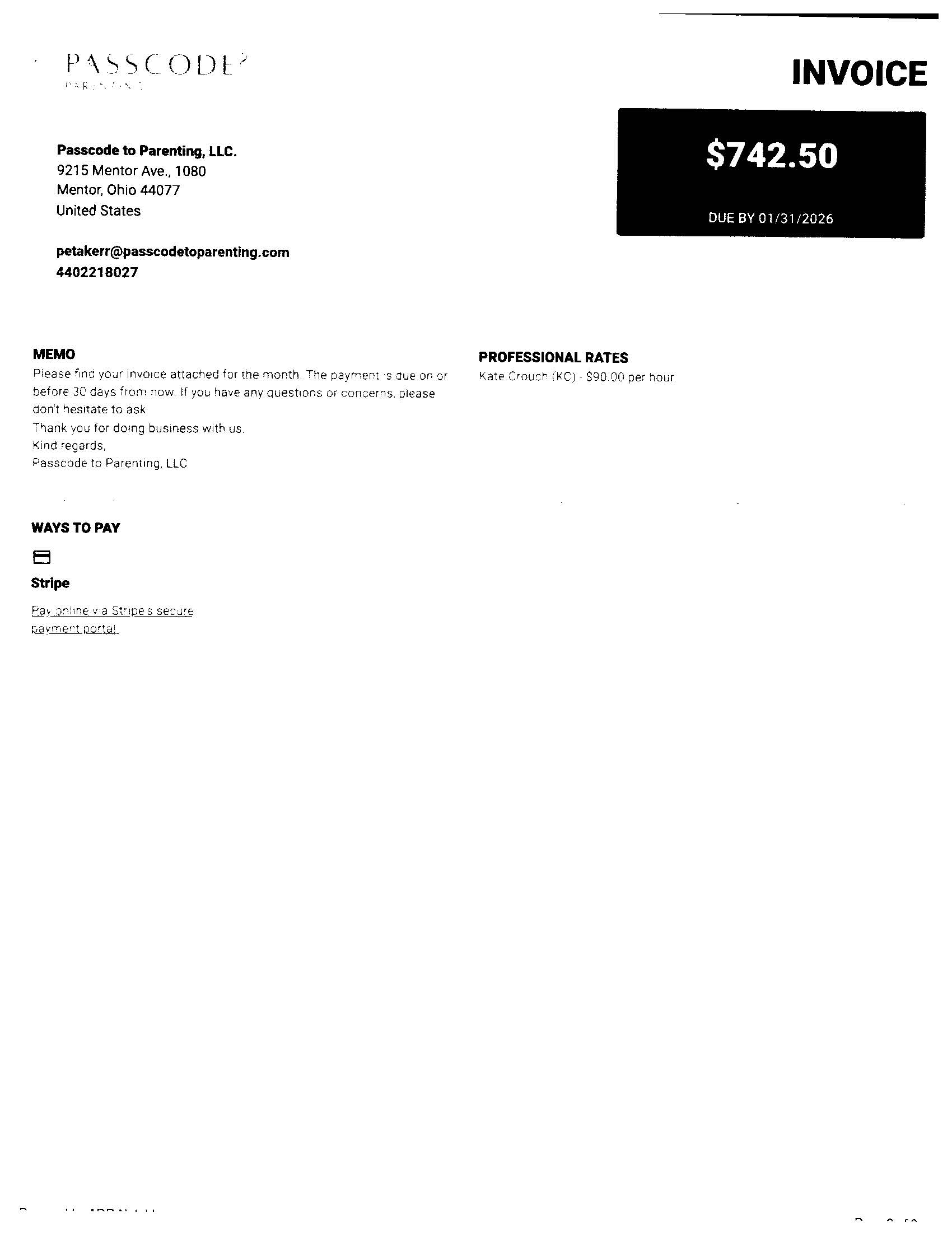 Invoice