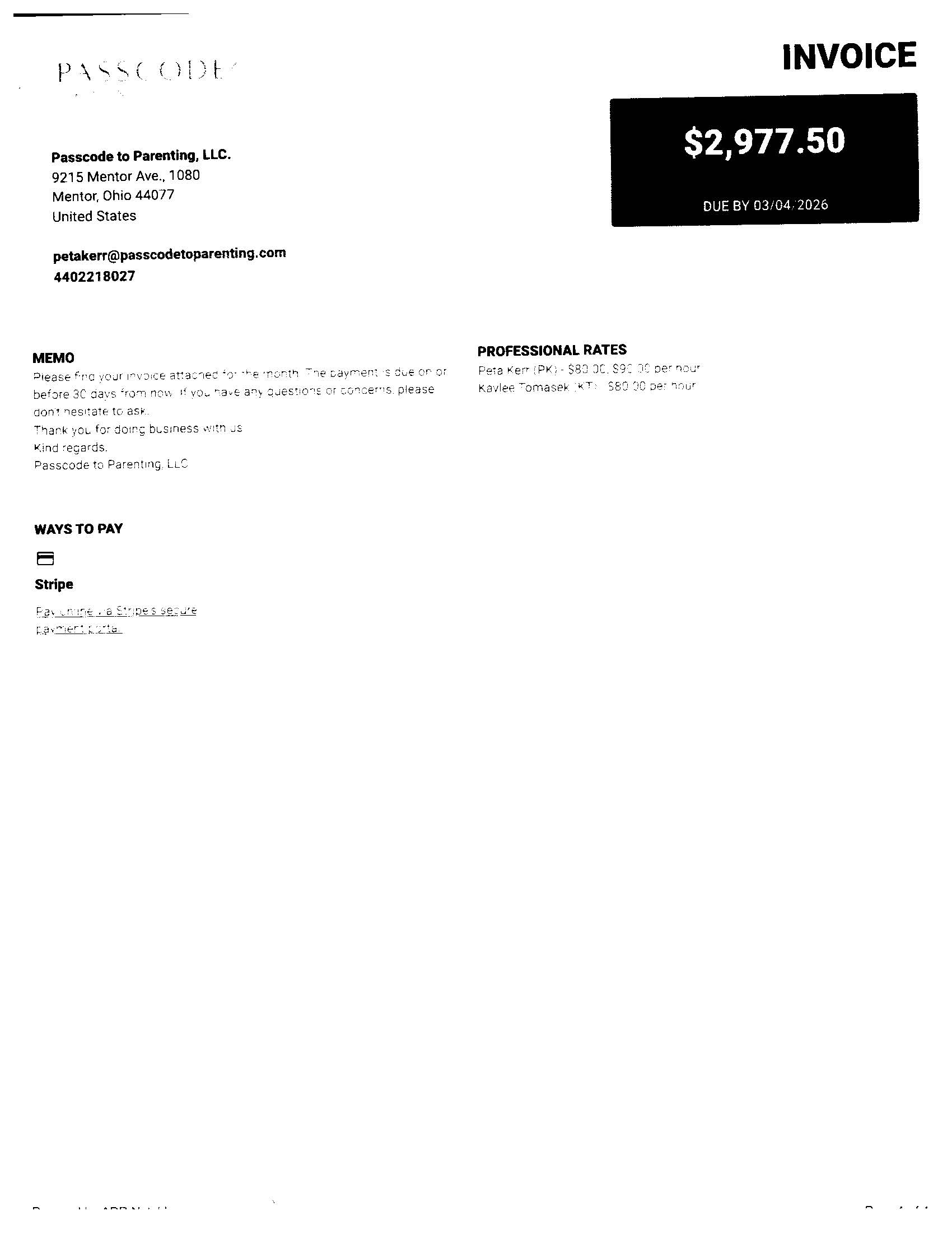 Invoice